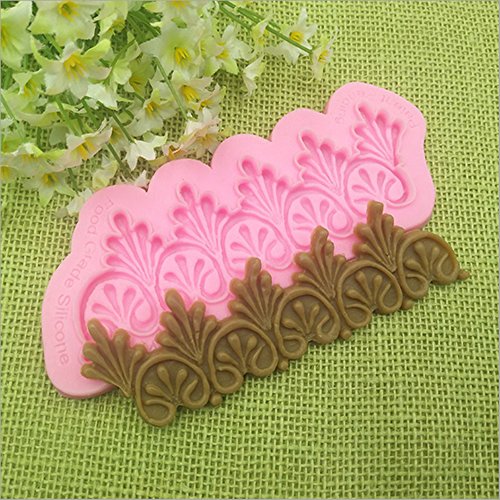 Youzpin European Style Relievo Cake Border Silicone Mold,Candy Chocolate Fondant Wedding Cake Decorating Baking Mould, Kitchen DIY Craft Baking Tool-Random Color