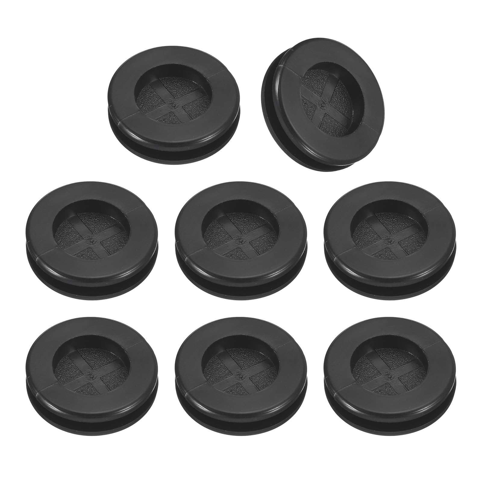 Photo 1 of uxcell 16Pcs Rubber Grommets 5/8" (16mm) Drill Hole, 9/16" (14mm) ID Double Sided Hole Plugs Ring Gasket for Firewall Cable Wire Protecting, Black