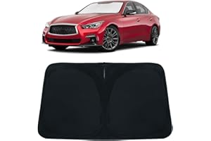 PAIMOHO Windshield Sun Shade for Infiniti Q50 2014-2024 Car Front Window Sunshade with 240T Sun Visor Protector Blocks UV Rays Heat Sun Shield Accessories