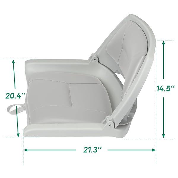 ERGOSEAT FOLDING BOAT SEAT PADDED FOLDING BOAT CHAIR WITH BACKREST MARINE BASSJON BOAT SEAT