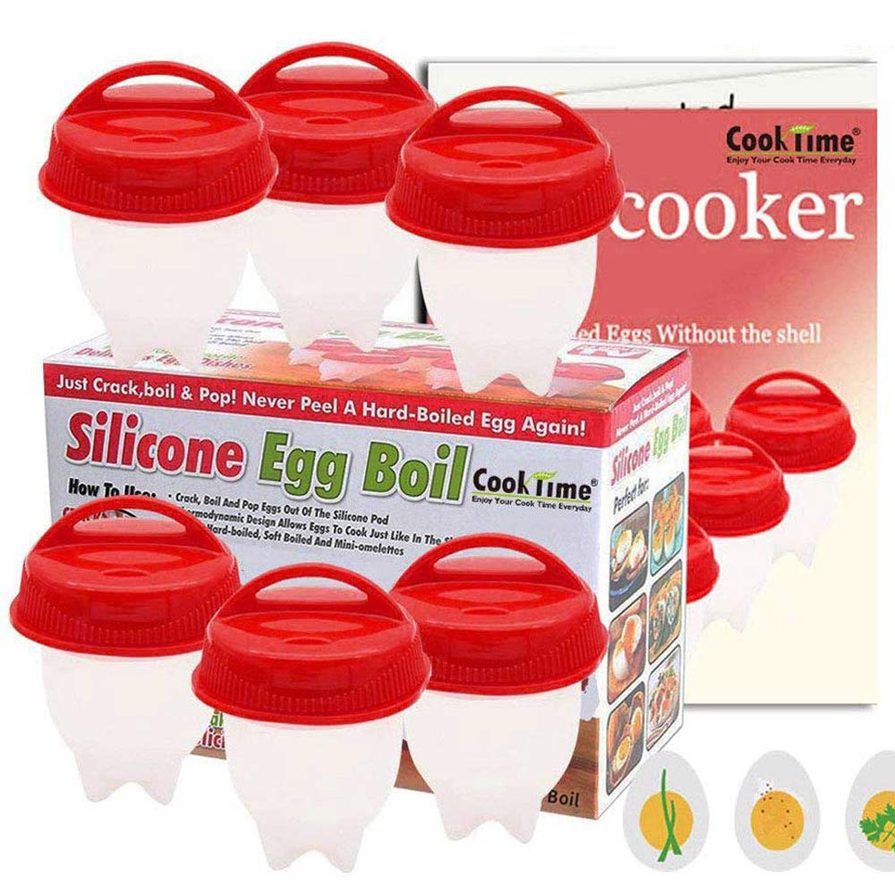 Egg Cooker Silicone Egg Poachers For Hard Boiled Eggs Egg Cups As Seen On Tv Hard Soft Maker Boil Eggs Without The Egg Shell Pack Of 6 Buy Online In Bahamas At Bahamas Desertcart Com Productid 60856518