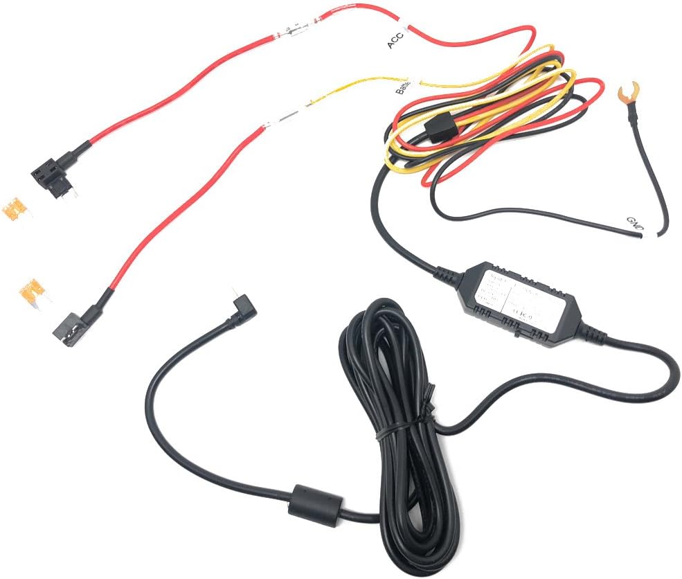 Street Guardian SGDCHW SG9663DCPRO Hardwire Kit with Mini ATO Fuse Taps - Add Parking Mode