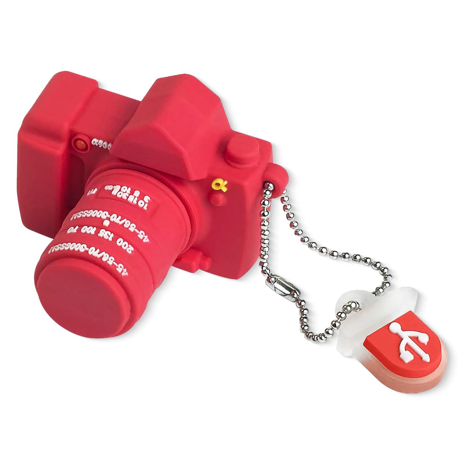 BorlterClamp 32GB USB Flash Drive Novelty Camera Shaped Memory Stick Cute Thumb Drives (Rose Red)