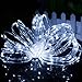 VMANOO Outdoor String Lights 120 LED Battery Operated String Fairy Christmas Lighting Decor Timer for Outdoor Indoor Garden Patio Lawn Holiday Bedroom Wedding Xmas Decorations (White)
