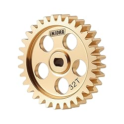 INJORA Brass Transmission Main Gear with Motor