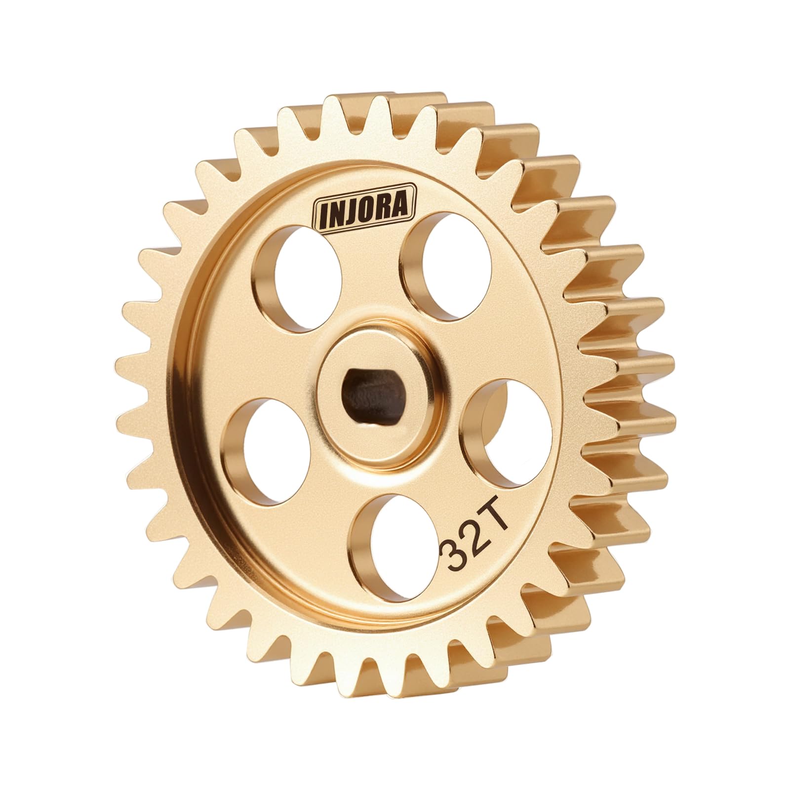 INJORA Brass Transmission Main Gear with Motor