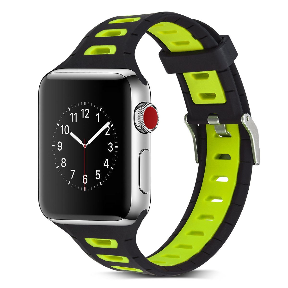 Compatible with Apple Watch Band 38mm/40mm, Soft Silicone Strap Iwatch Replacement