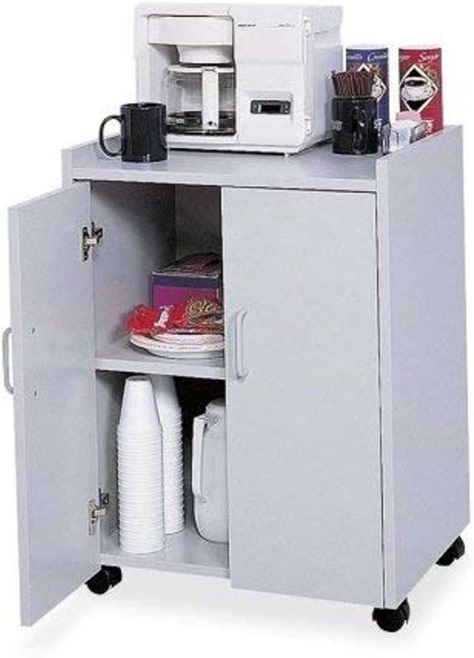 Safco Products 8953GR Mobile Refreshment Hospitality Center, Gray