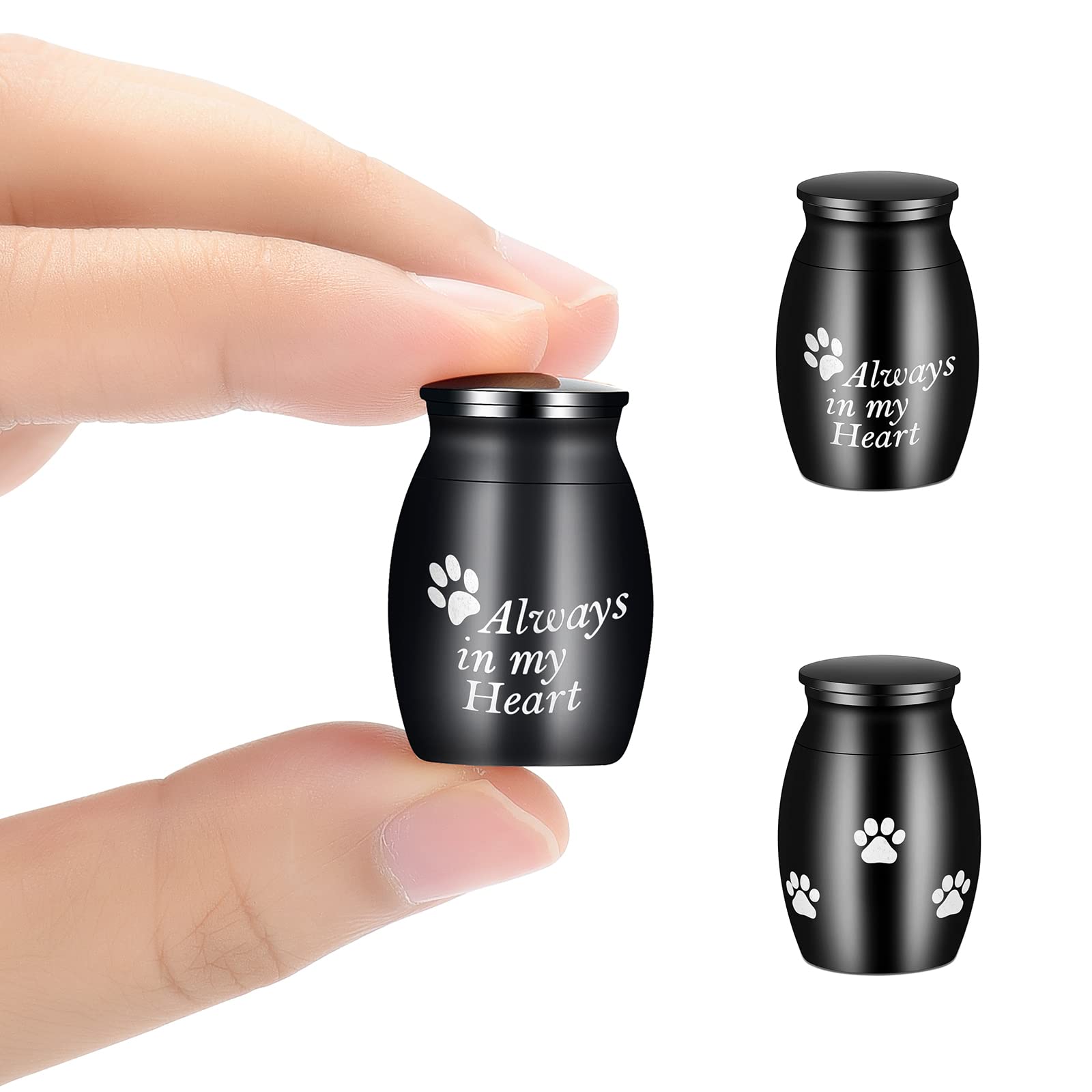 AIWENXI Small Urns Cremation Keepsakes for Ashes- Super Mini Cremation Urns for Human or Pet Ashes Urns Stainless Steel Memorial Ashes Holder
