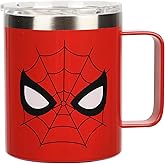 Bioworld Spider-Man Bigface 14oz Vacuum Sealed Stainless Steel Coffee Mug