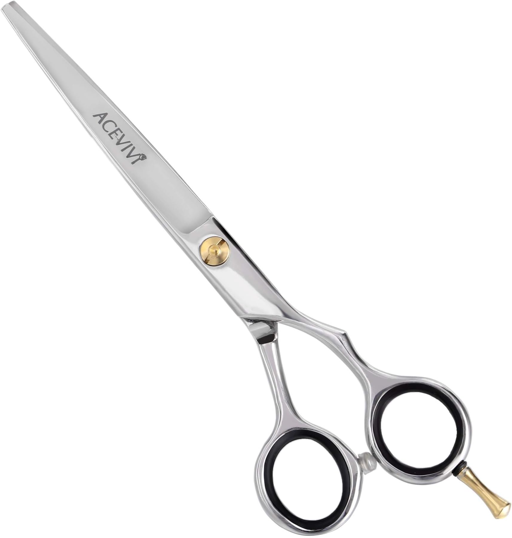 ACEVIVI 5.5" Barber Hair-Cutting Scissors/Shears - Adjustable Tension and Finger Inserts, Sharp Blades for Easy Hairstyling and Trimming