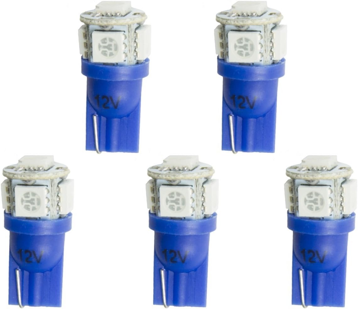 AUTO METER 3286-K Blue LED Bulb Kit, 5 Pack