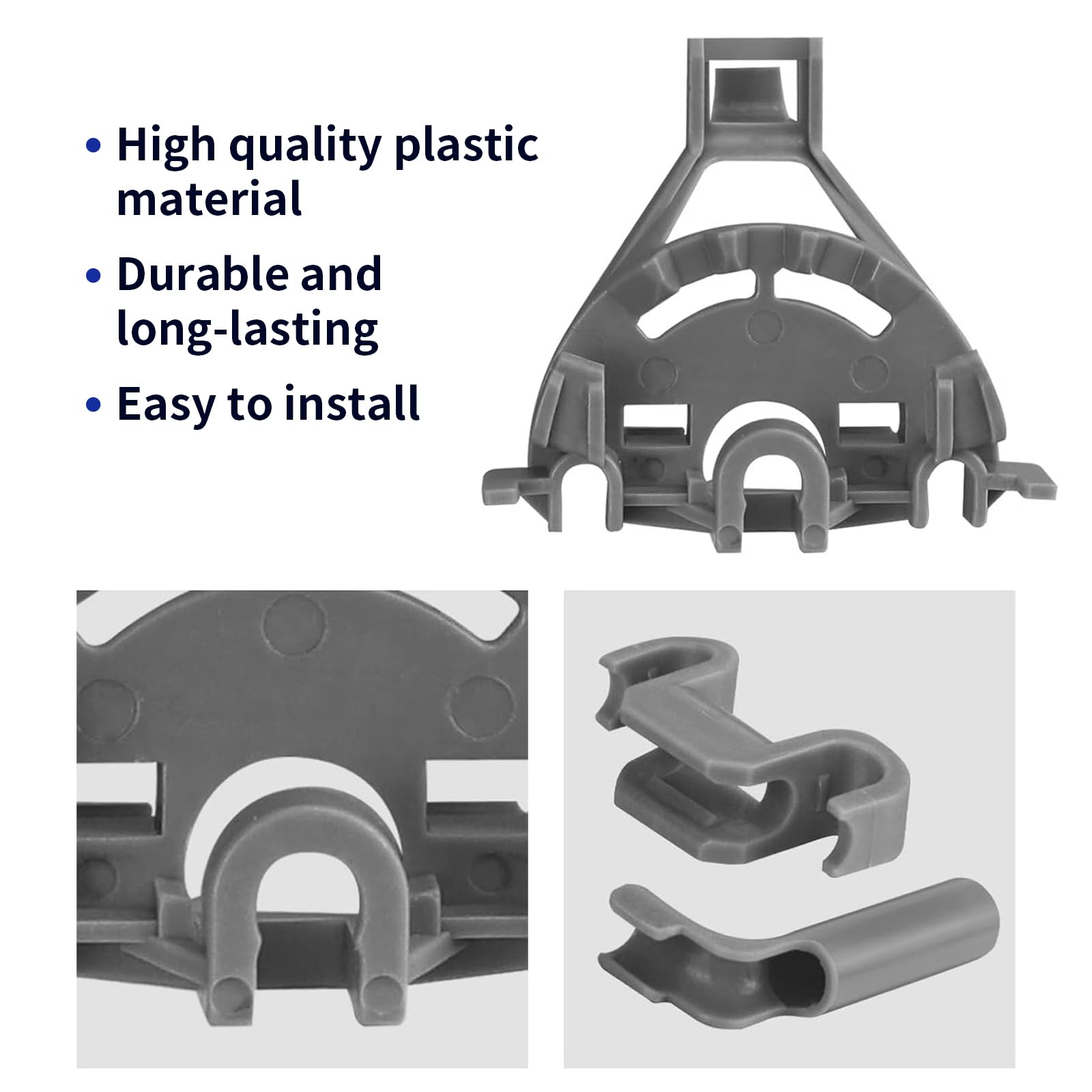 00428344 Dishwasher Bearing Lower Rack Flip Tine Clip Kit Compatible With Bosch Thermador Kenmore Dishwashers Replaces 418499 00418499 428344 420199