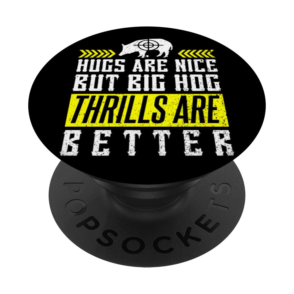 Hog Removal Technician Quote for Wild Hog Hunting PopSockets Swappable PopGrip