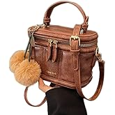 Box Water Bucket Bag Handheld Stylish Designer Crossbody Bag for Women Purses Unique Fashionable Tote Purse Perfect for Everyday Use Chic and Elegant Accessory Ideal for Any Occasion,Brown
