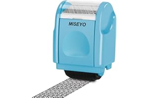 Miseyo Identity Theft Protection Roller Stamps for Data Barcode ID Privacy,Anti-Theft Security Prevention Confidential Roller