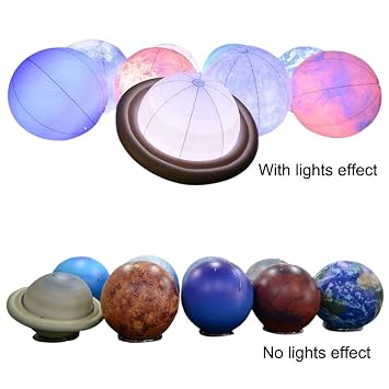 Amazoncom Sayok 025mmpvc 40 Large Inflatable Planets