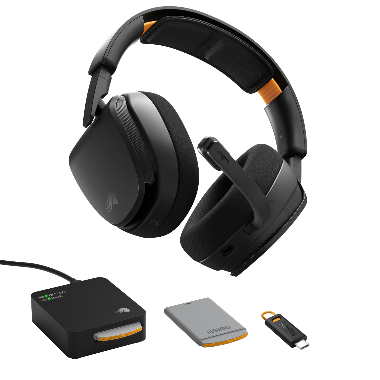 Glorious GHS Wireless InfinitePlay - Gaming Headset, PC, PS5, PS4 - Schwarz