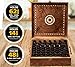 Beautiful Essential Oil Storage Box Organizer 62 Bottle - With 2 Carry Handles - Holds 5-10-15-30ML & 10ml Rollers (Space for 2oz-4oz Bottles) Free Bottle Opener & 192 EO Labels Wooden Oil Case Holder