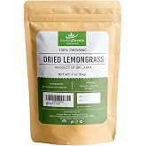 Organic premium grade dried lemon grass cut, harvested from a organic farm in Sri Lanka 2 oz/56g