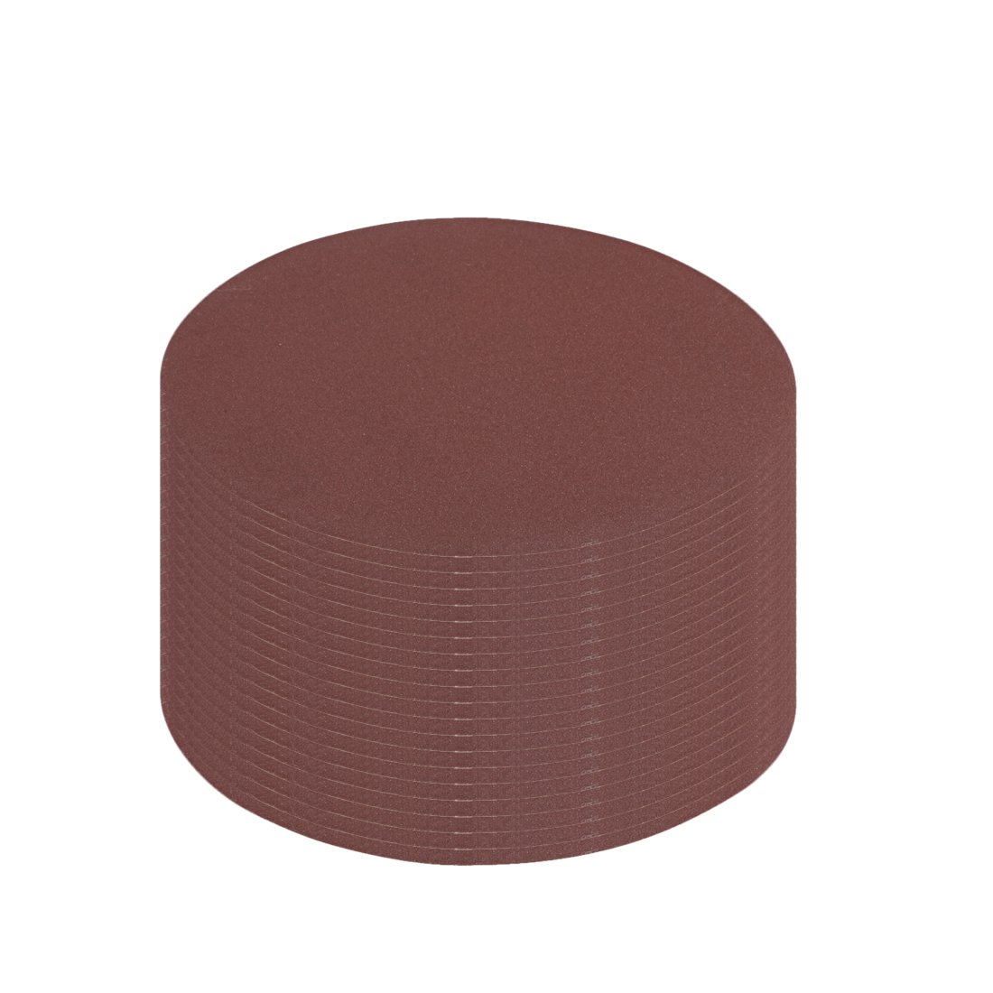 sourcingmap 20Pcs 6 inch Hook and Loop Sanding Disc 240 Grits Flocking Sandpaper for Random Orbit Sander Brown โ image 1