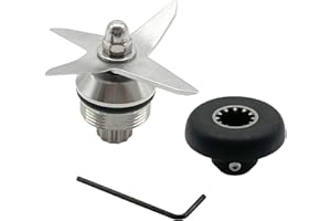 GERNSEN Blender Wet Blade Replacement Assembly with 891 Drive Socket Kit Replace 1151 1152 STM102R 104675-1 for Vitamix 500 5200 6300 VM0103 Standard 1195 15504 15643 15652 58625 58805 64oz and 32oz Container