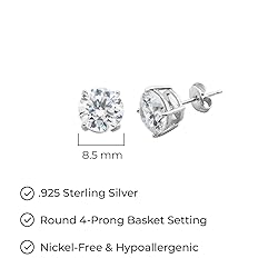 Amazon Essentials Platinum Plated Sterling Silver