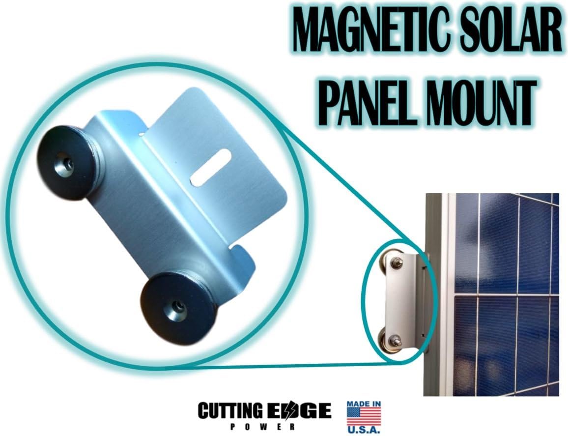 Cutting Edge Power Magnetic Solar Panel Mount Bracket, 700 lbs Holding Force Mounting Brackets (8): Garden & Outdoor