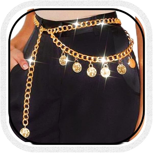 9523 Gold Chain Belt Punk Waist Y2k Butterfly Body Belly Butterfly Belly Waist Chain Belt main image 4