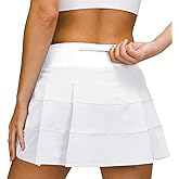 MCEDAR Athletic Tennis Golf Skorts Skirts for Women with Pocket Workout Running Sports Pleated Skirts Casual