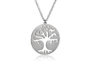 HUAN XUN Compass Best Friend Relationship Necklaces - Cut Out Disc Charm Necklaces Stainless Steel Jewelry 16"