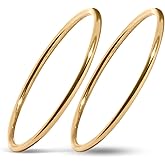 Handmade 1mm 14K Gold Filled Ring for Women & Girls Thin Gold Ring Dainty Cute Stacking Stackable Band Non-Tarnish |