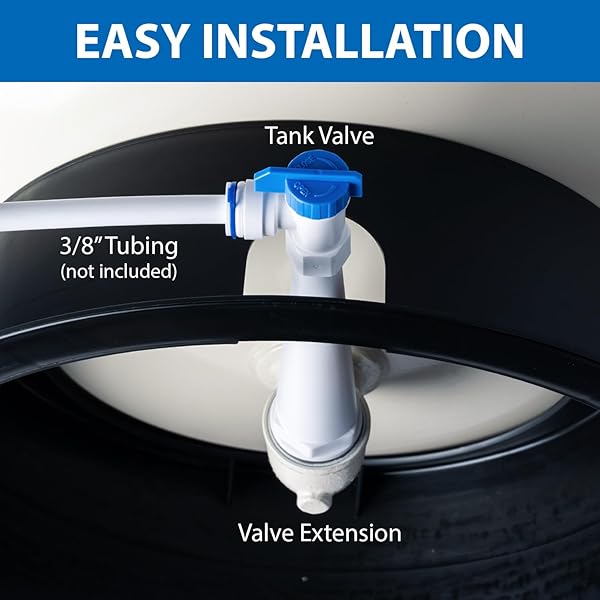 ISPRING T11M 11 GALLON PRE-PRESSURIZED WATER STORAGE REVERSE OSMOSIS SYSTEMS RO TANK, WHITE