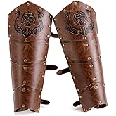 Medieval Boot Covers for Men Renaissance Pirate Boots Cover Faux Leather Shoes Cover Viking Warrior Knight Armor Leg Gaiters