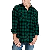 JEETOO Mens Buffalo Plaid Shirts Long Sleeve Flannel Shirt for Men Lumberjack Shirt