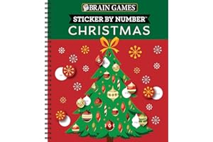 Brain Games - Sticker by Number: Christmas (28 Images to Sticker - Christmas Tree Cover) (Volume 2)