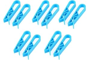 Set of 10 Garbage bag stopper Garbage bin Clip slip prevention Easy installation Convenient kitchen Swill Living Comfortable 