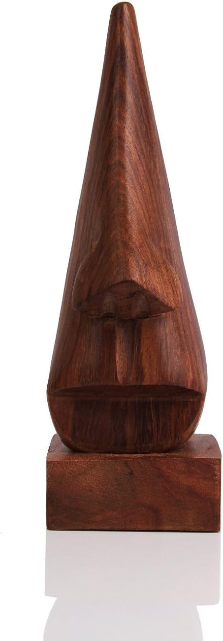 storeindya Wooden Handmade Nose-Shaped Eyeglass Spectacle Holder,Eyewear Retainer, Sunglasses Holder, Spectacle Display Stand - Image 4