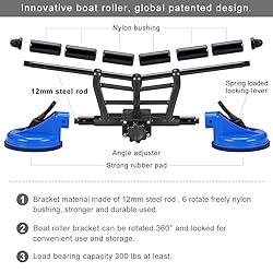 SELEWARE Angle Adjustable Kayak Roller Kayak Loader