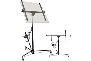 SPOWAY Drywall Lift 11FT, Sheetrock Lift 150LBS Heavy Duty Drywall Lift Panel with 360° Adjustable Telescopic Arm & 3 Lockable Wheels, Drywall Lifter for Home Improvement, Black