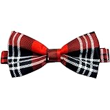 Mens Red Tartan Royal Stewart Bow Tie One Size
