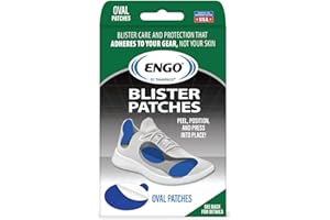 ENGO Blister Prevention Patches Oval Patches (Starter, 6, Count)