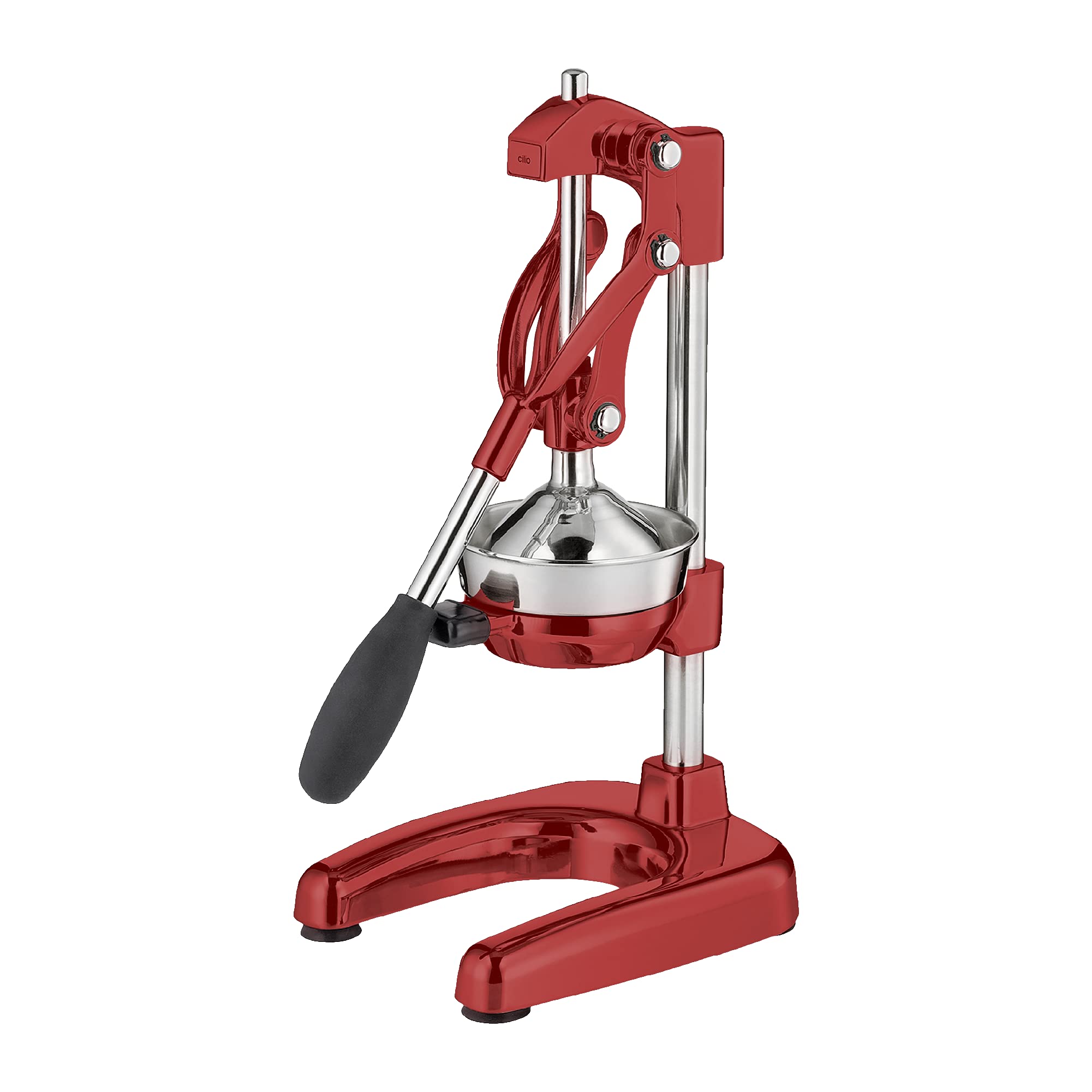 Cilio Livorno Professional Pomegranate Press Multifunction Manual Citrus Juicer, Steel, red, One Size