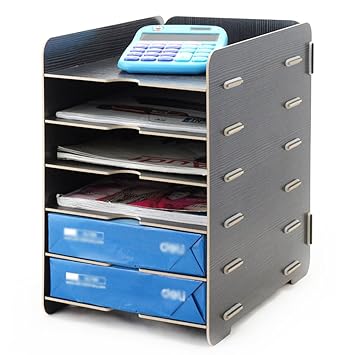 Menu Life Desk Wooden File Cabinet Storage Boxes A4 Size Paper