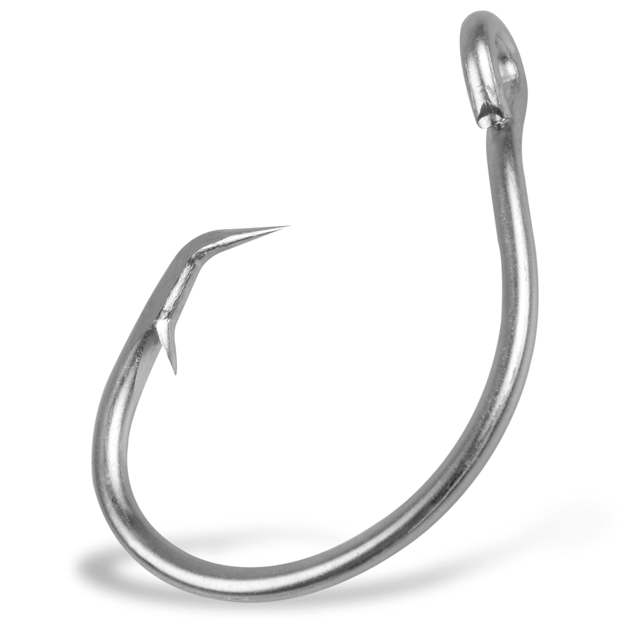 Photo 1 of Tuna Circle Hooks, Stainless Steel Catfish Circle Hooks Saltwater 2X Strong Short Shank Big Game Hooks for Catfish Bass Tuna Size 8/0-18/0