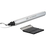 AFA Tooling - Deburring Tool with 10 Extra High Speed Steel Blades - Works on Metal, Resin, PVC, and 3D Printed Plastic Edges