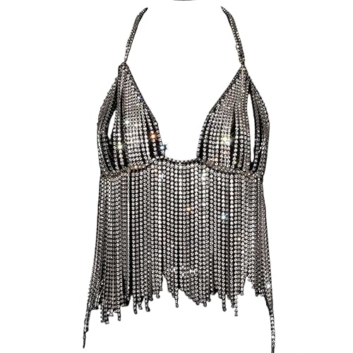 Sexy Diamond Chest Chain Bra Panties Sparkly Rhinestone Body Chain Crystal  Bikini Chest Jewelry Lingerie Woman Nightclub Clothing (Gold) in Saudi  Arabia | Whizz Body Chains