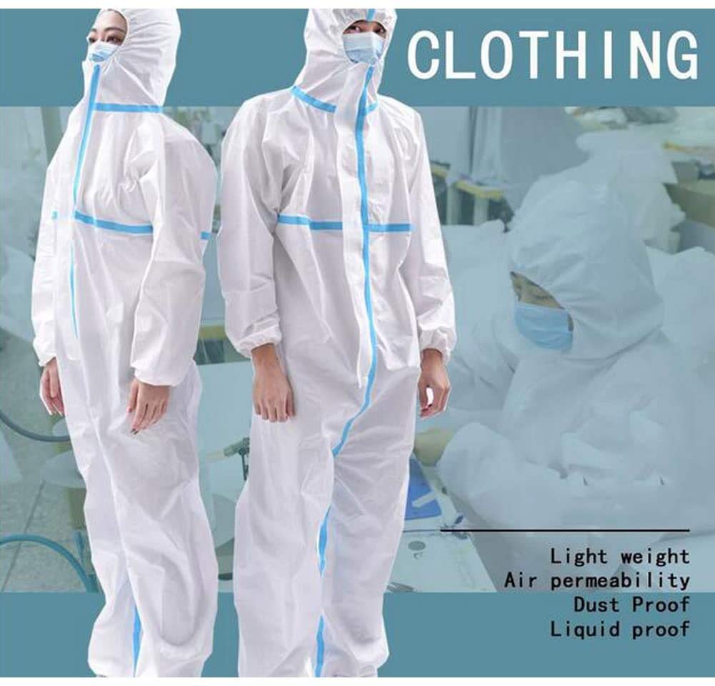 M/XLDisposable Protective Coverall Suit Security Protection Clothes