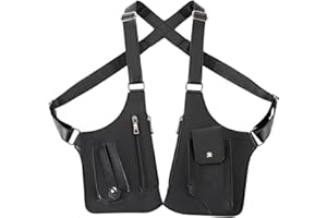Shoulder Holster Bag, Adjustable Leather Underarm Shoulder Bag For Men, Anti-Theft Hidden Armpit Pouch For Travel Hiking