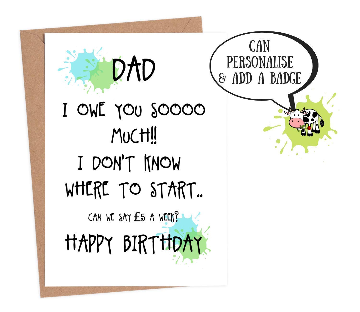 bday cards for dad